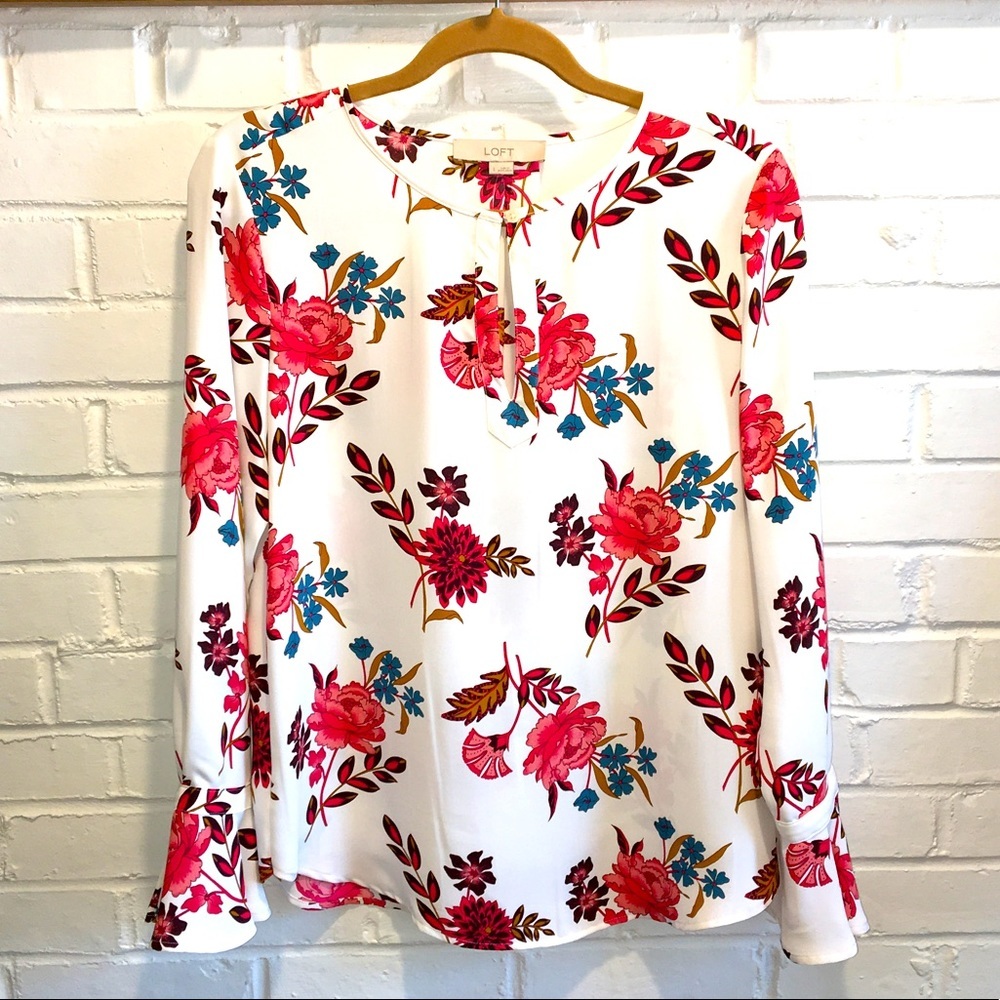 Ann Taylor flowered blouse.